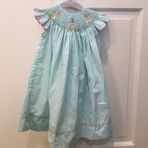 Royal Child smocked duckling dress 12M